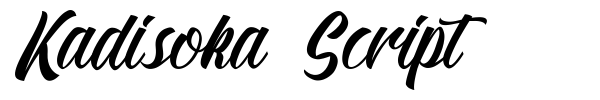 Kadisoka Script font preview